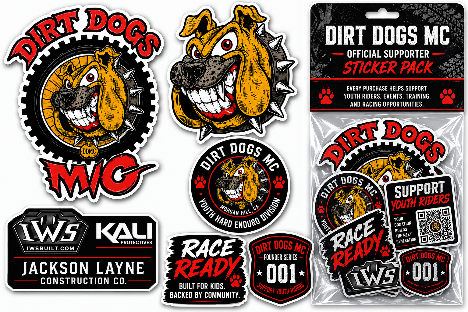 Dirt Dogs Sticker Pack view 2